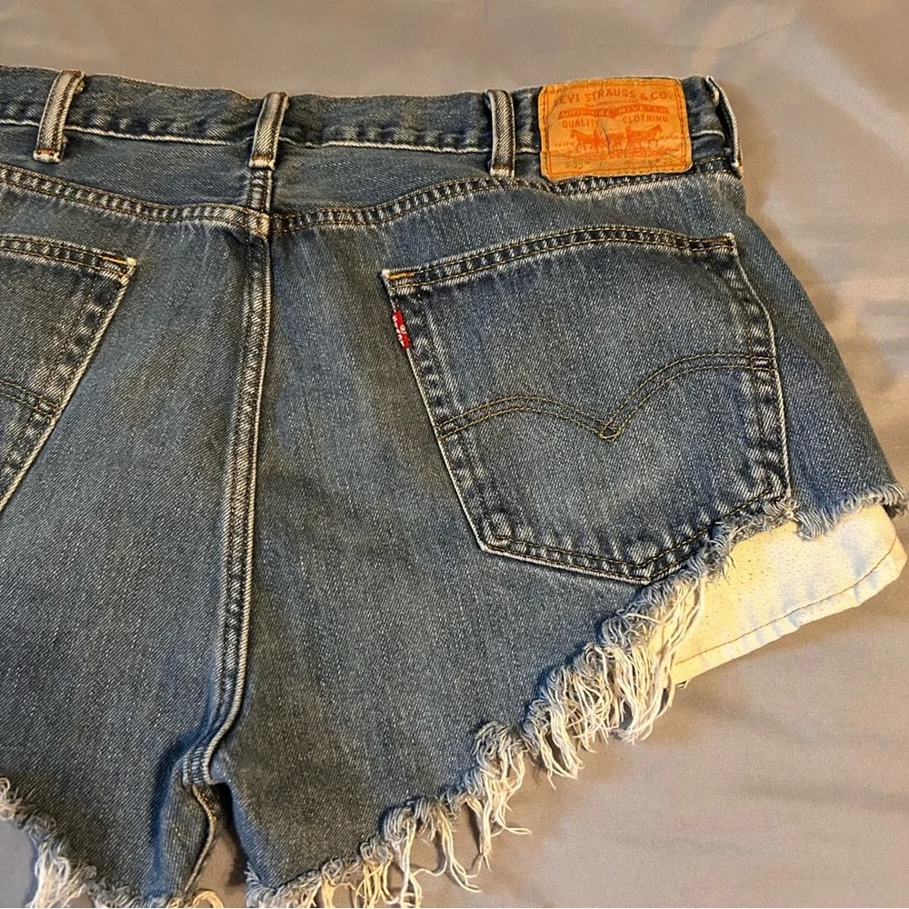 Levi’s 505 Distressed Jean Shorts